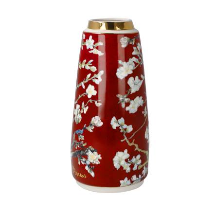 Goebel Vincent van Gogh Mandelbaum rot Vase
