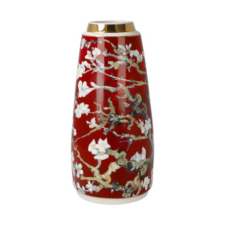 Goebel Vincent van Gogh Mandelbaum rot Vase