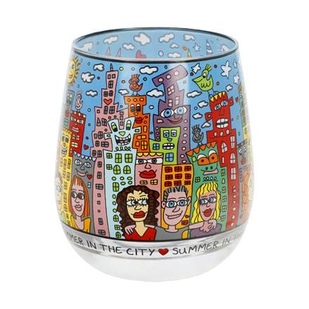 Goebel James Rizzi Summer in the City Windlicht