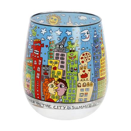 Goebel James Rizzi Summer in the City Windlicht
