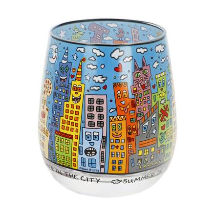 Goebel James Rizzi Summer in the City Windlicht