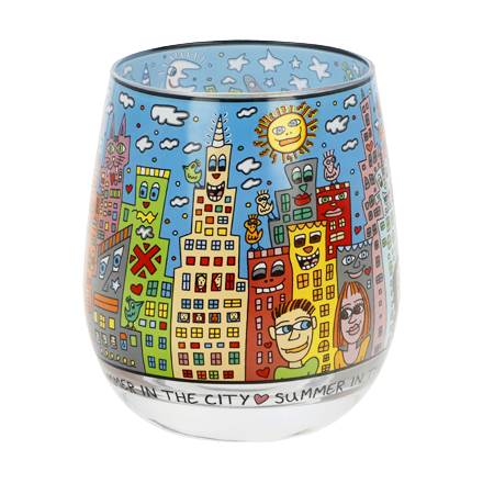 Goebel James Rizzi Summer in the City Windlicht