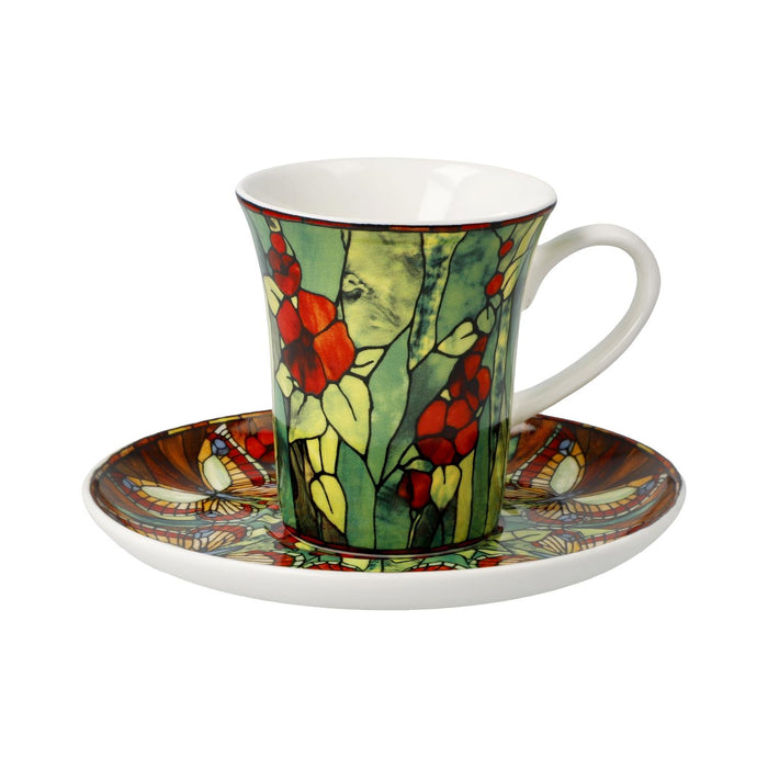 Goebel Louis Comfort Tiffany Tiffany -Schmetterlinge - Espressotasse