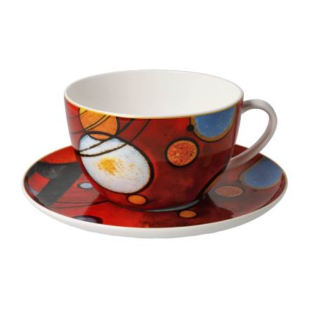 Goebel Kandinsky Schweres Rot Milchkaffeetasse