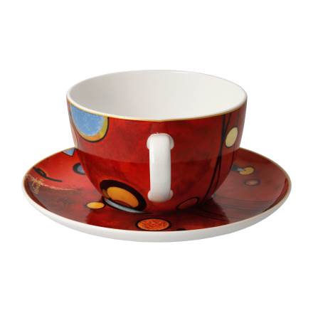 Goebel Kandinsky Schweres Rot Milchkaffeetasse