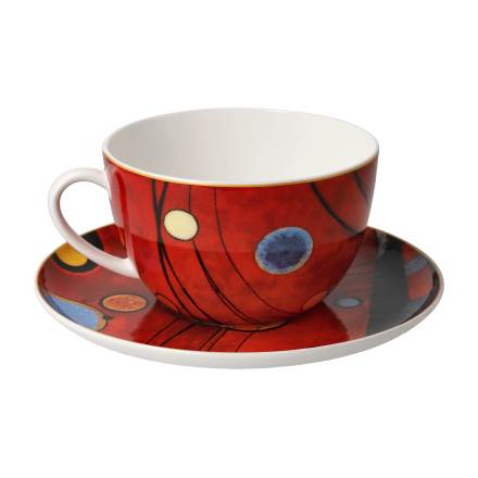 Goebel Kandinsky Schweres Rot Milchkaffeetasse