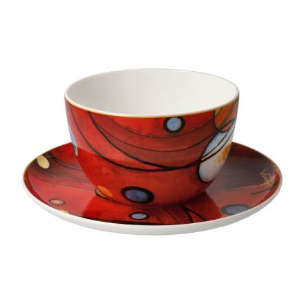 Goebel Kandinsky Schweres Rot Milchkaffeetasse