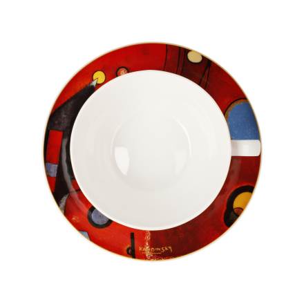 Goebel Kandinsky Schweres Rot Milchkaffeetasse