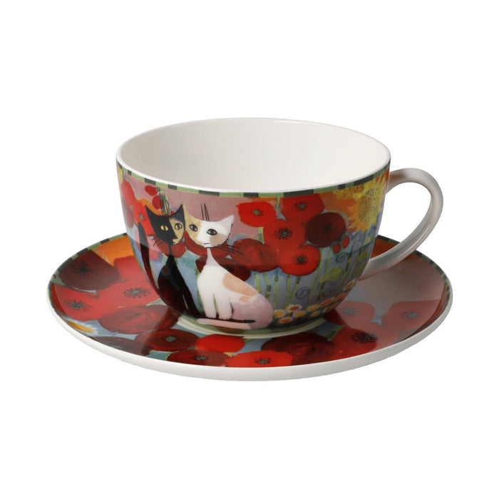 Goebel Rosina Wachtmeister Lestate in giardino Milchkaffeetasse