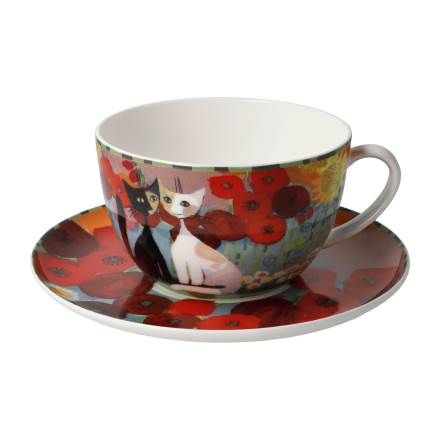 Goebel Rosina Wachtmeister Lestate in giardino Milchkaffeetasse