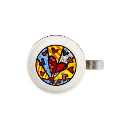 Goebel Romero Britto A New Day Teetasse mit Deckel und Sieb
