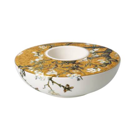 Goebel Vincent van Gogh  Mandelbaum Gold Kerzenhalter