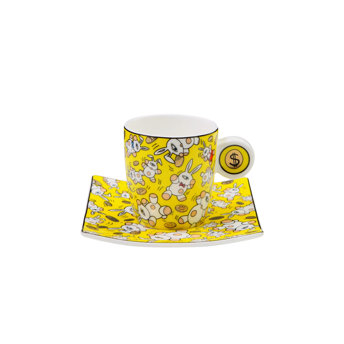 Goebel Mauro Bergonzoli  Magic Bunny Gold Espressotasse