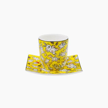 Goebel Mauro Bergonzoli  Magic Bunny Gold Espressotasse