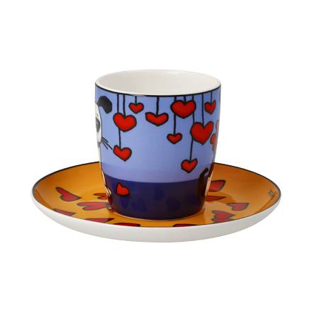 Goebel Ed Heck Love Dog Espressotasse
