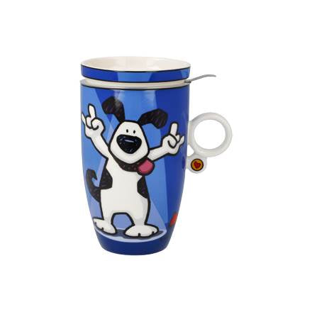Goebel Ed Heck  Rock On Teetasse mit Deckel und Sieb