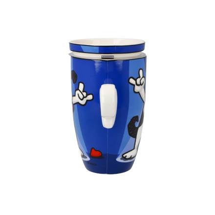 Goebel Ed Heck  Rock On Teetasse mit Deckel und Sieb