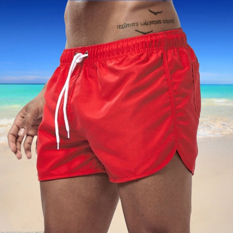Short de bain homme vintage à cordon de serrage