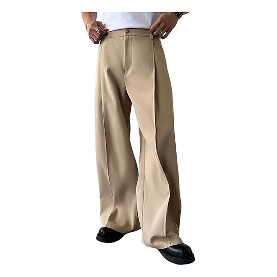 Pantalon Vintage Homme à Pinces Taille Haute