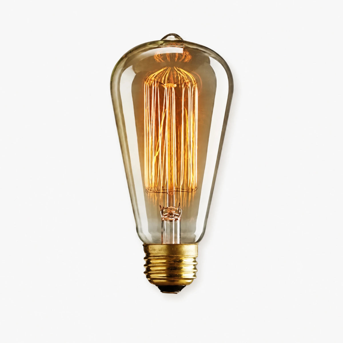 Ampoule vintage E27 à filament apparent et verre ambré - image principale