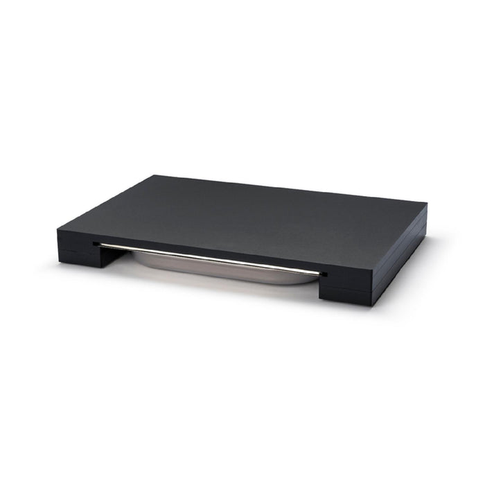 Continenta Schneidebrett mit Schublade, Duracore schwarz  48x32,5x5 cm
