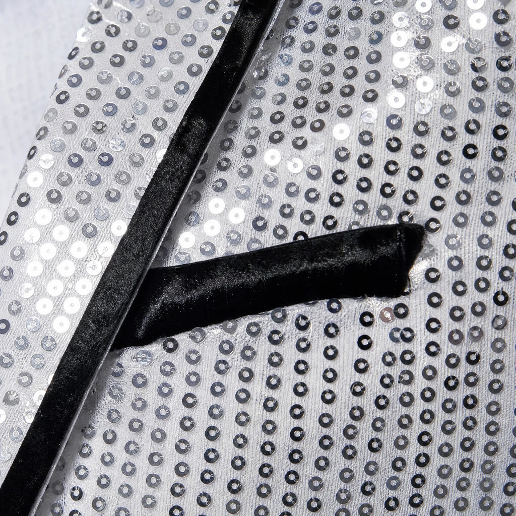 Costume Complet Disco Homme Design - close-up détail matière