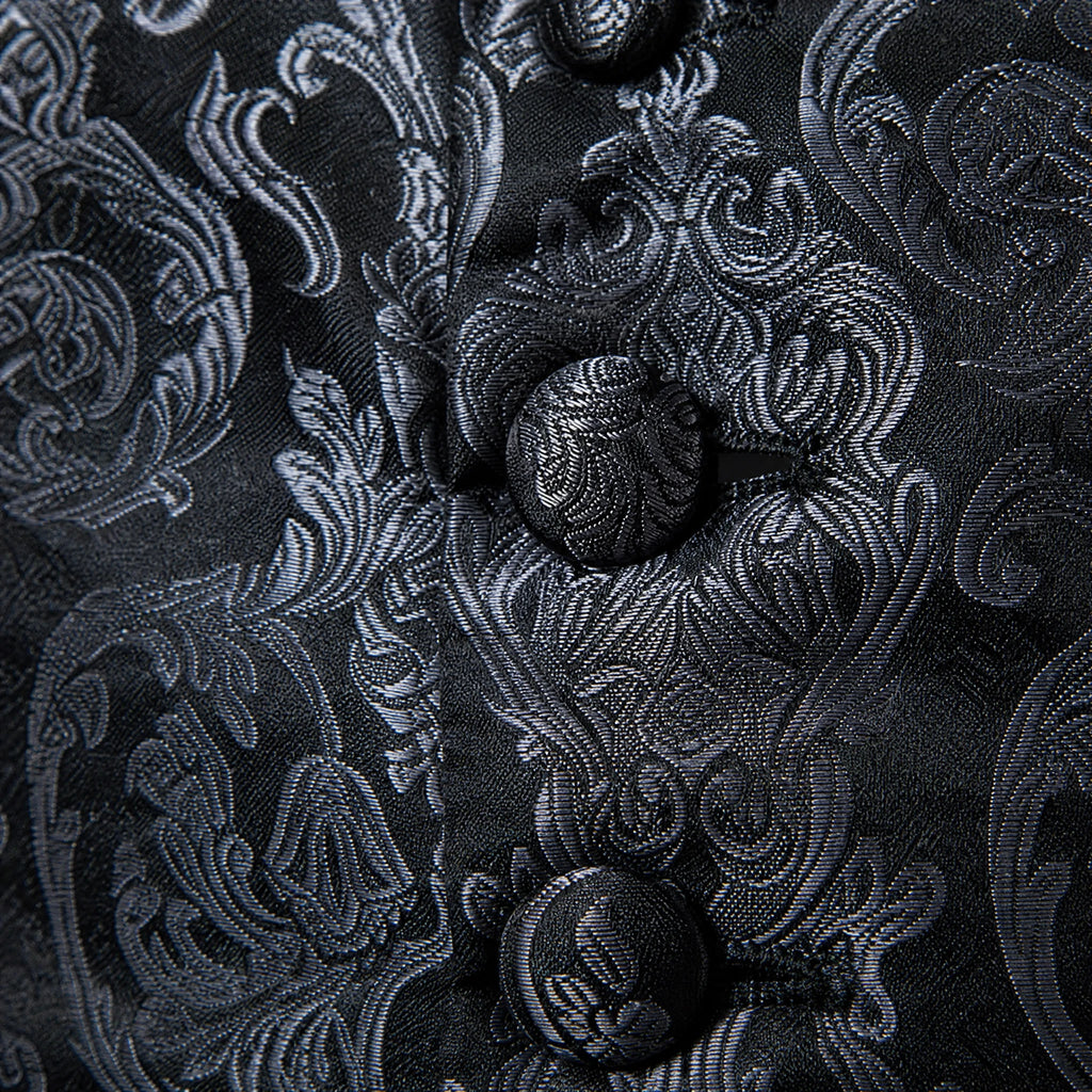 Gilet en Soie Homme Vintage - close-up détail matière