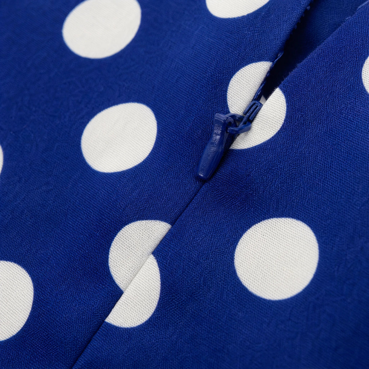 Jupe à Pois Vintage - close-up détail matière