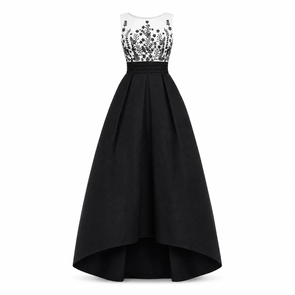 Jupe Longue Vintage Satin Soirée - image principale