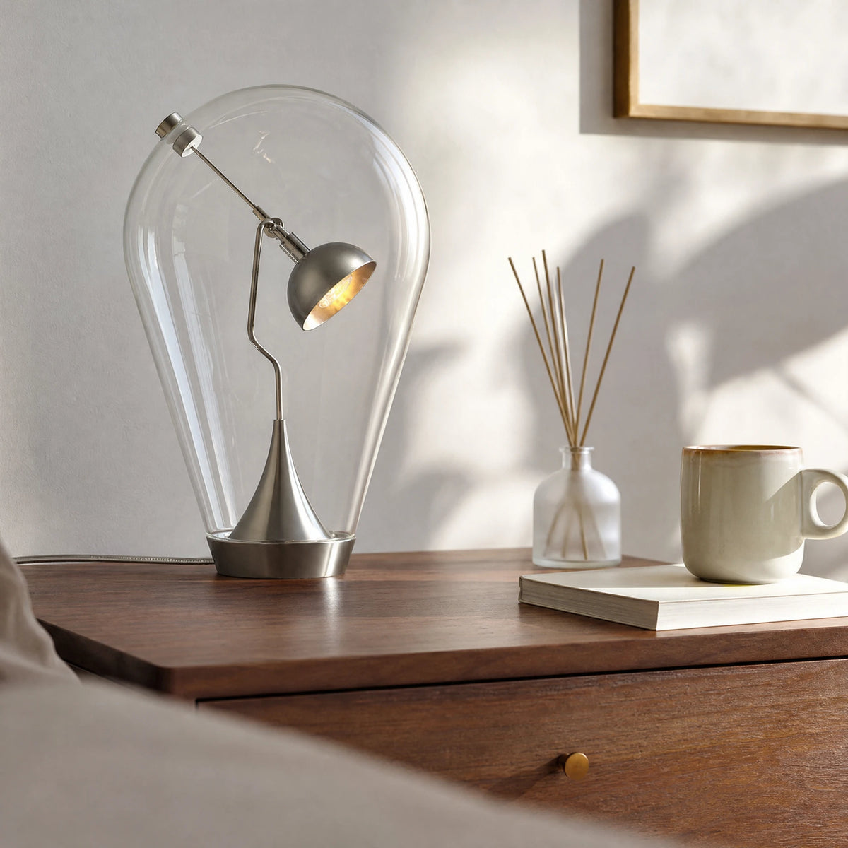 Lampe Vintage Design avec Globe en Verre Transparent - OBJETS VARIES