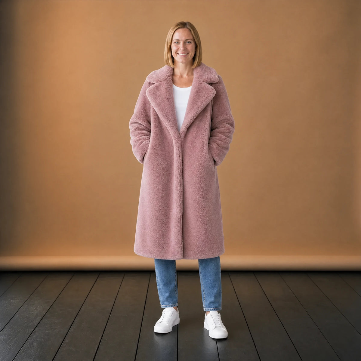 Manteau Fausse Fourrure Femme Long à Grand Col - VETEMENT Studio FEMME