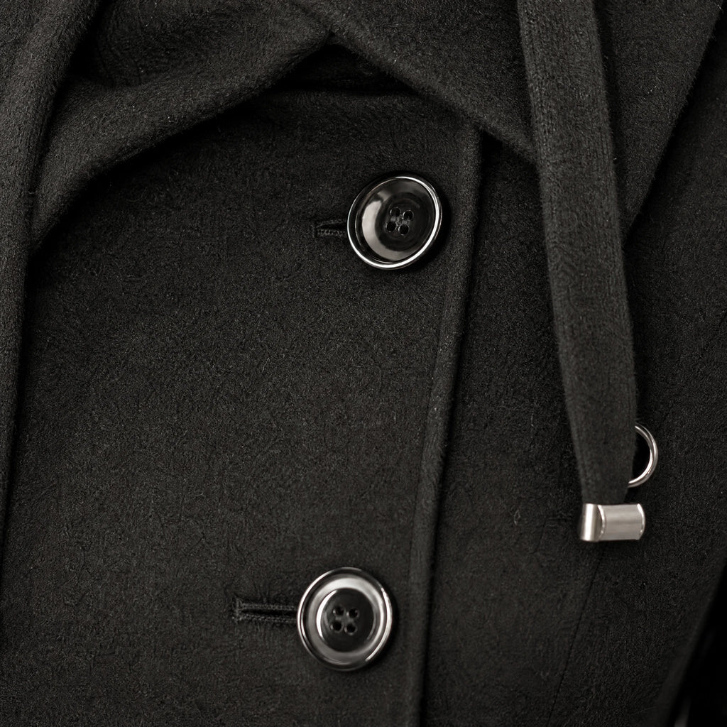 Manteau Femme Vintage Année 50 - close-up détail matière