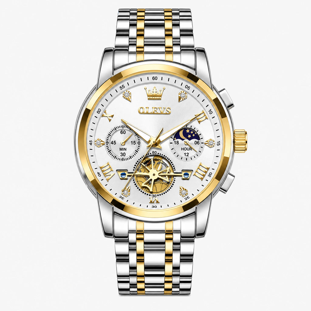 Montre Vintage Tendance - Or Blanc