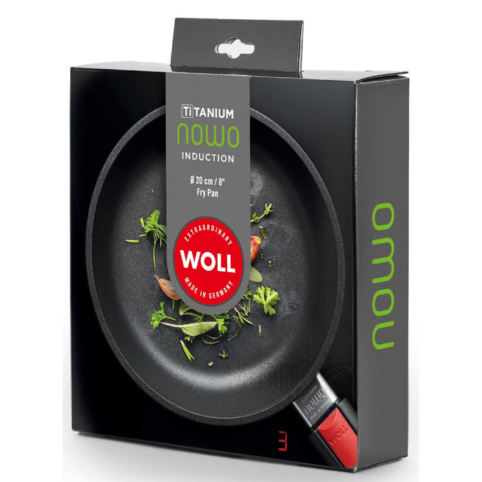 Woll Nowo Titanium Gusspfanne, flach, Induktion, Try-me-pan, 20 cm Ø, in Geschenkbox