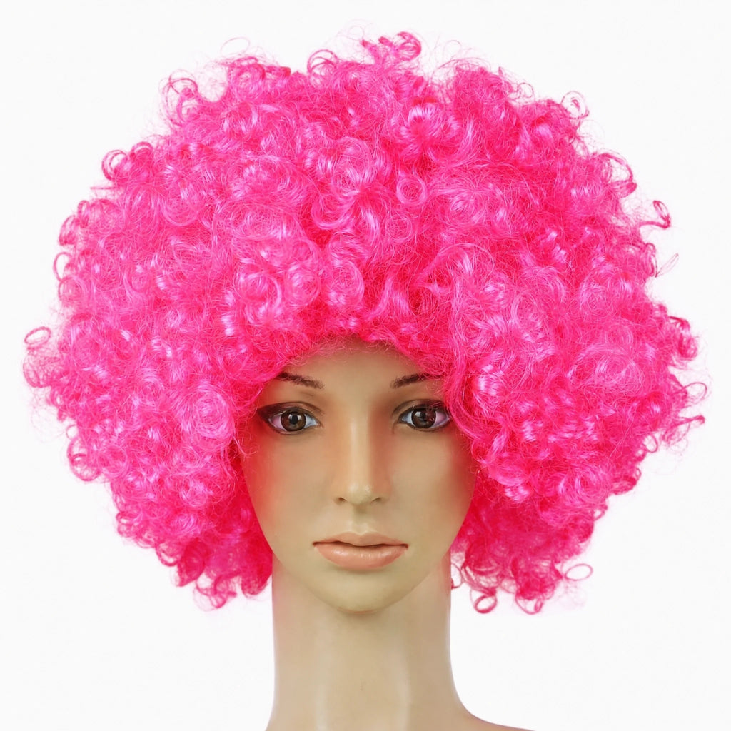 Perruque Afro Couleur Enfant Disco - Rose  rose