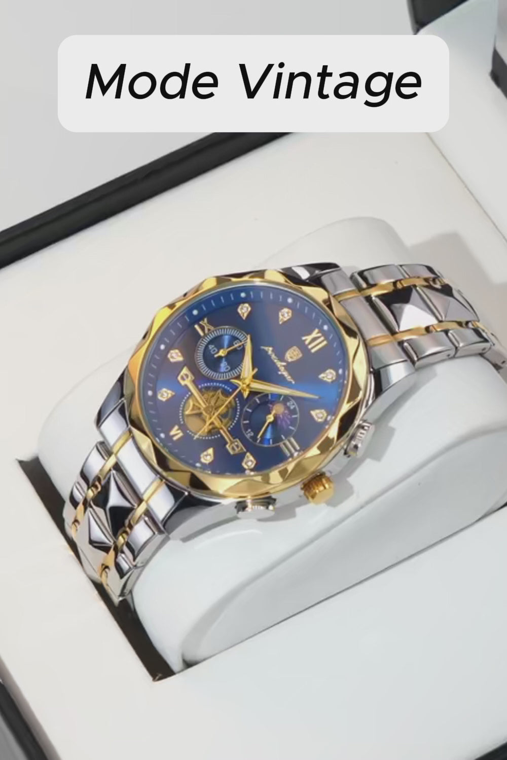 Montre Homme Acier, Chronographe