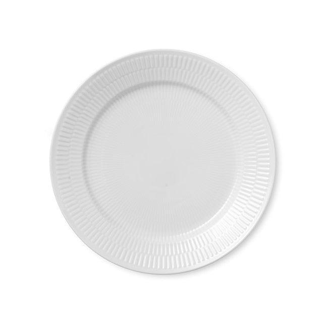 Royal Copenhagen White Fluted Plate 25cm