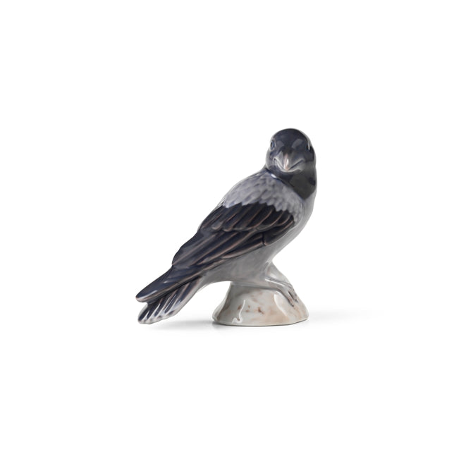 Royal Copenhagen Weihnachtsteller Figur 2025, Krähe, 10,5 cm