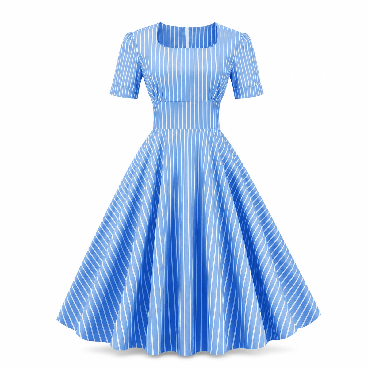 Robe Année 80 à Rayures - image principale