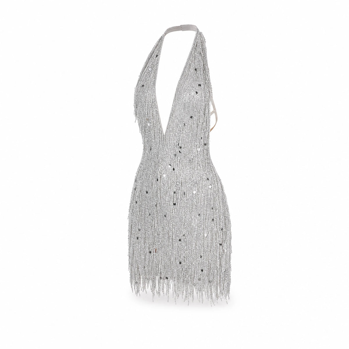 Robe Courte Dentelle Blanche Année 20 Charleston Chic - image principale