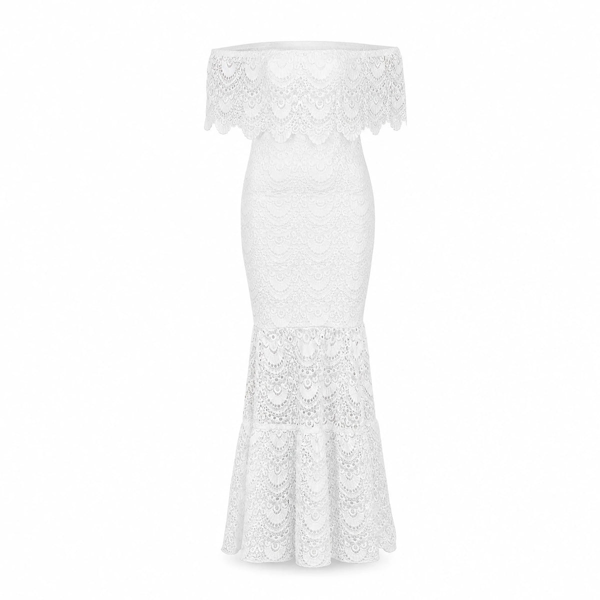 Robe Longue Dentelle Vintage - image principale