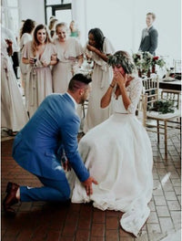 Robe de Mariée Deux Pièces Vintage