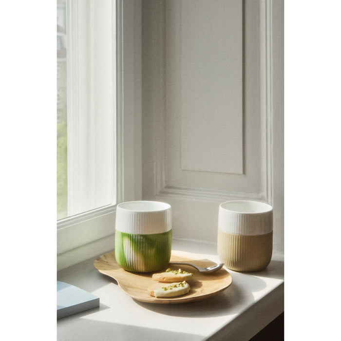 Royal Copenhagen Fluted Contrast Becher, Sand, 35 cl