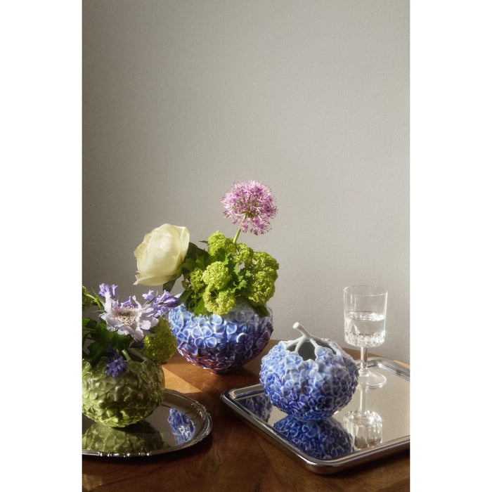 Royal Copenhagen Hortensien-Vase - Blau groß