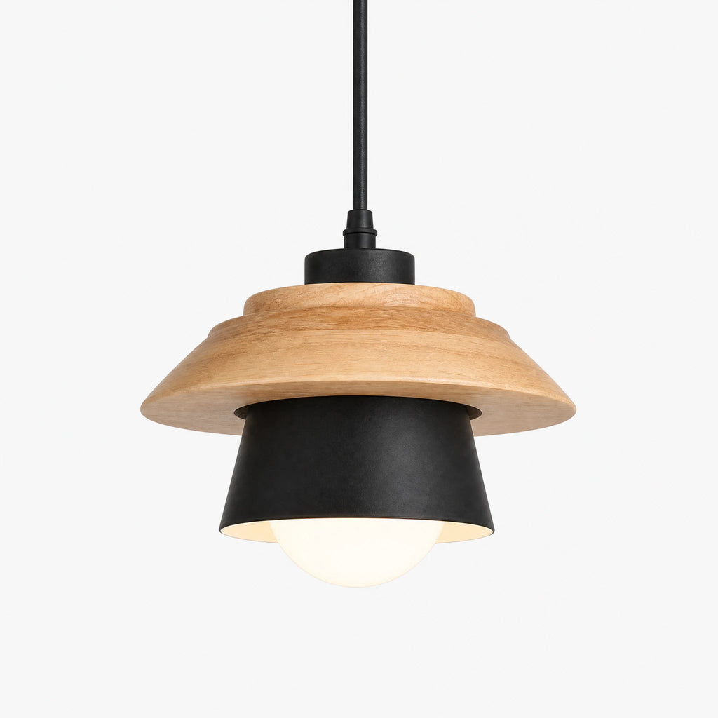 Suspension Scandinave Bois et Métal au Design Épuré - image principale