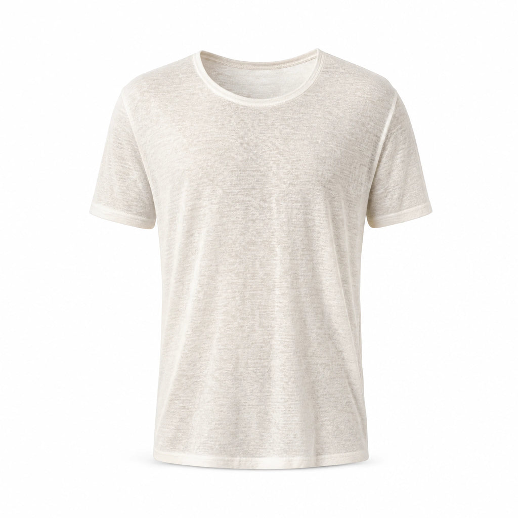 T-shirt à manches courtes et col rond vintage - image principale