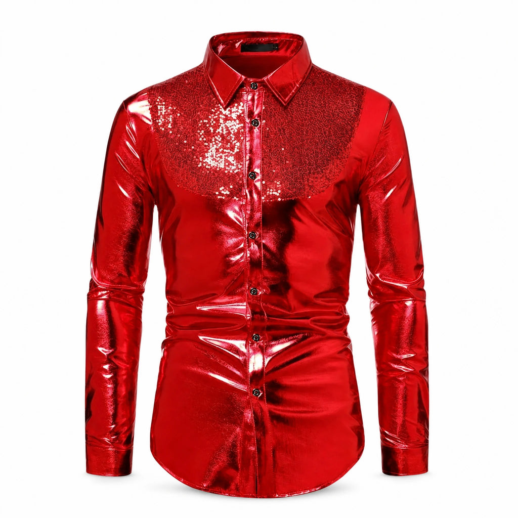 Tenue Année 80 Homme Brillante - image principale