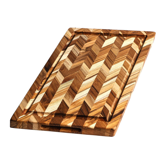 TEAKHAUS Herringbone Schneidebrett, L