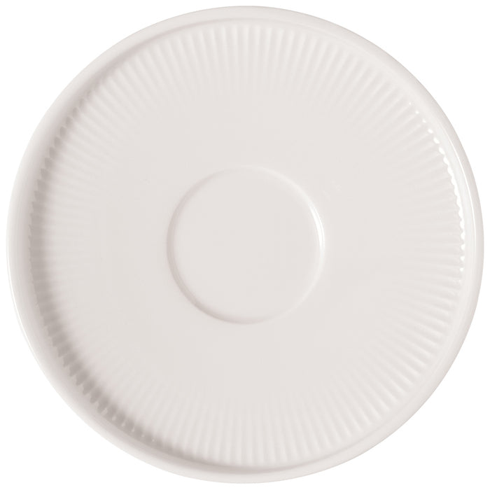 Villeroy & Boch - Afina Kaffeetasse mit Untertasse, 150 ml, Kaffee- und Tee-Set für 1 Person, Made in Germany, Premium Porzellan, spülmaschinenfest und mikrowellensicher, weiß