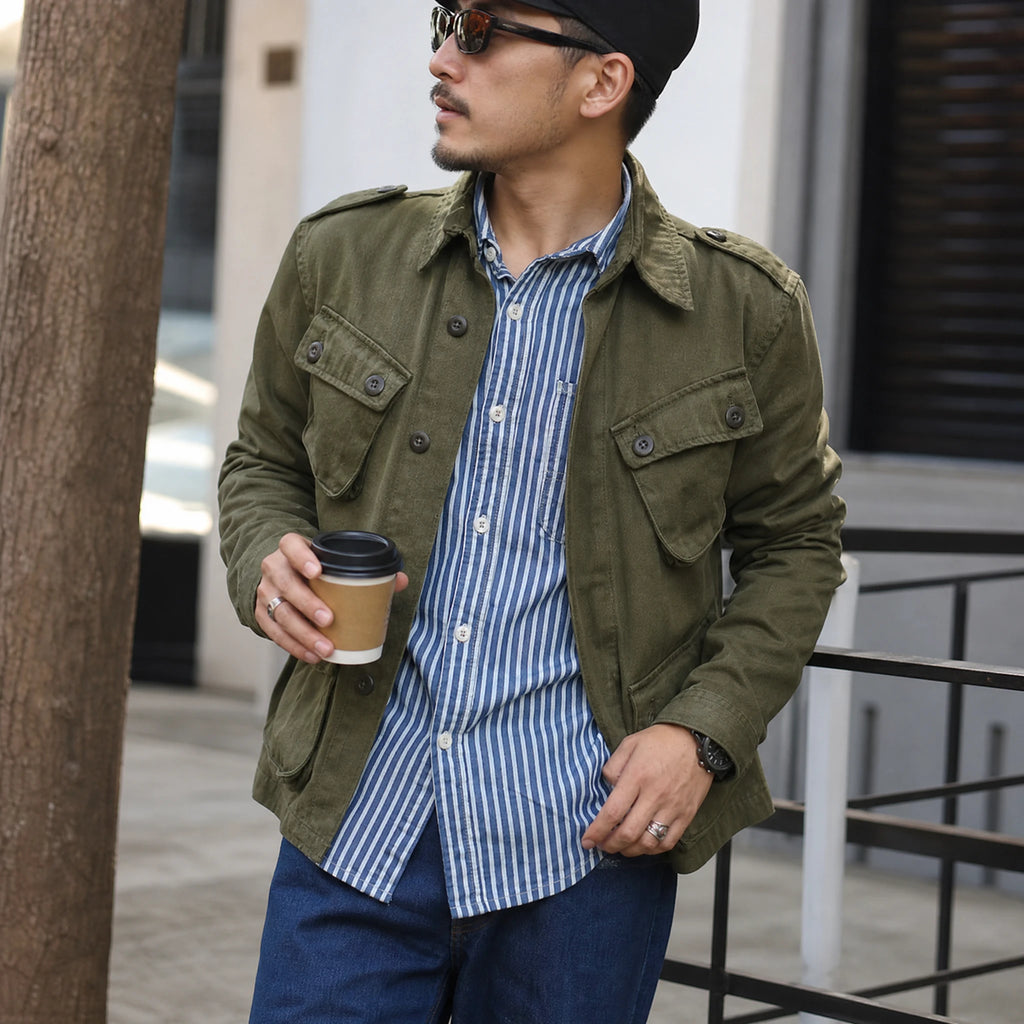 Veste cargo vintage multi-poches Biker - Utilisation GLOBALE